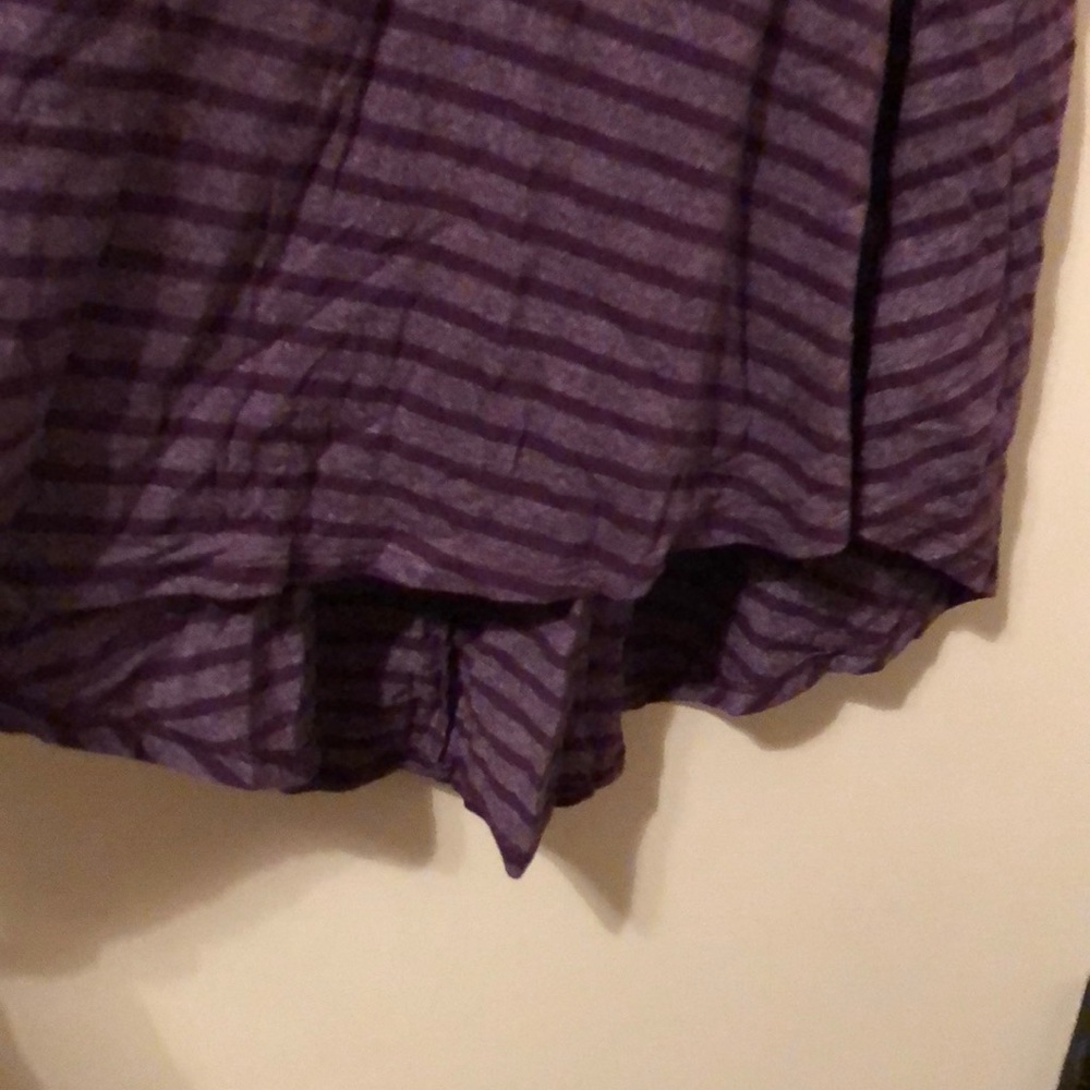 Purple striped Lularoe Carly swing dress - Picture 4 of 4